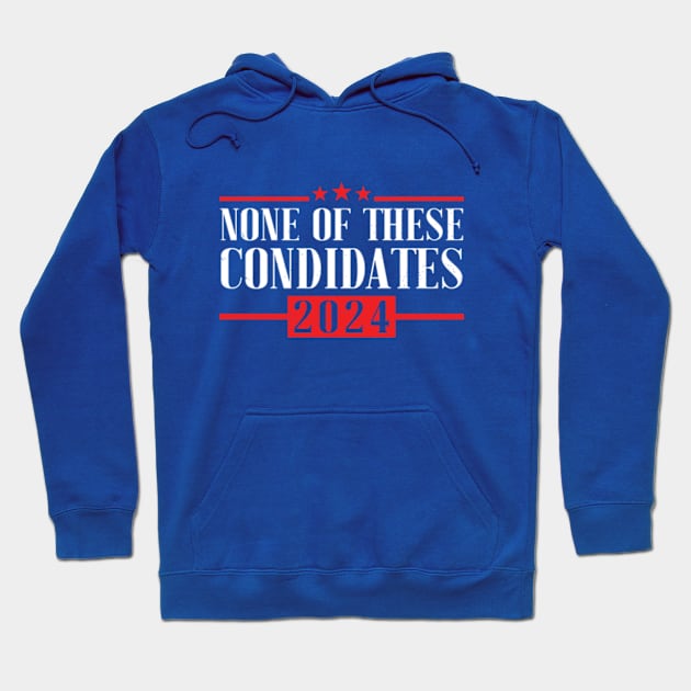 None of These Candidates 2024 Hoodie by RiseInspired